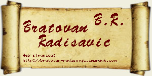 Bratovan Radisavić vizit kartica